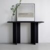 Meja Console Minimalis Hitam Kayu Jati