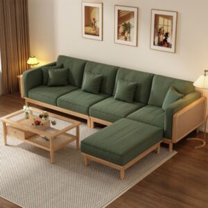 Kursi Tamu Sofa Sudut Minimalis Kayu Jati